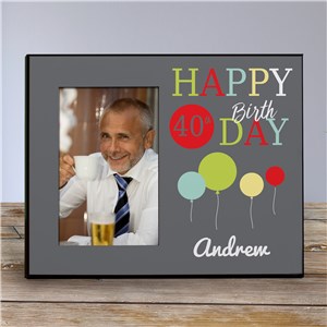 Balloons Personalized Happy Birthday Picture Frame by Gifts For You Now
