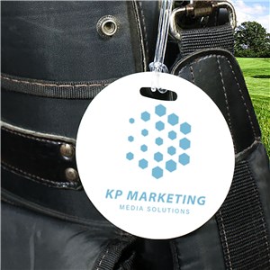 Personalized Corporate Logo Golf Bag Tag by Gifts For You Now