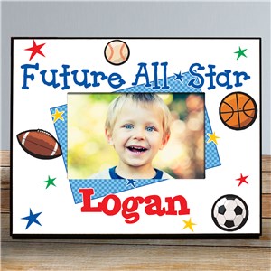 Image of New Baby "Future All-Star" Personalized Printed Frame
