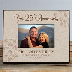Personalized Our Wedding Anniversary Printed Frame by Gifts For You Now