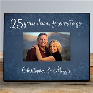 Personalized Years Down Forever To Go Anniversary Frame by Gifts For You Now