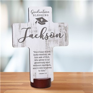 Personalized Graduation Blessing Cross Keepsake by Gifts For You Now