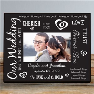 Personalized Our Wedding Printed Frame by Gifts For You Now
