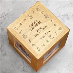 Image of Baby Toys Baby Personalized Photo Cube