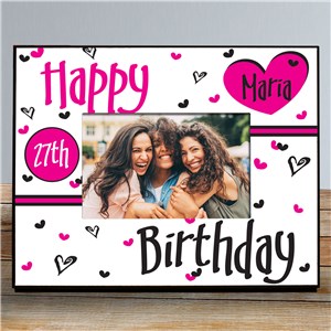Happy Birthday Personalized Printed Frame by Gifts For You Now