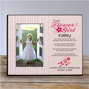 Image of Flower Girl Personalized Printed Frame