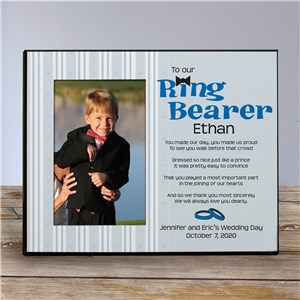 Image of Ring Bearer Personalized Printed Frame