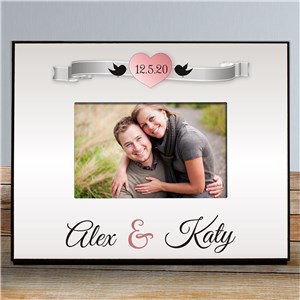 Image of Personalized Love Birds Printed Frame