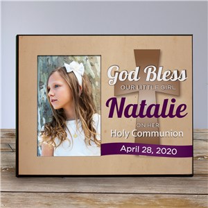 Image of Personalized God Bless Holy Communion Printed Frame