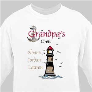 Crew Personalized Sweatshirt - White - Medium (Mens 38/40- Ladies 10/12) by Gifts For You Now