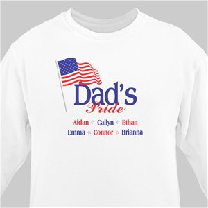 USA American Pride Personalized Sweatshirt - White - Medium (Mens 38/40- Ladies 10/12) by Gifts For You Now