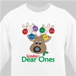 Dear Ones Personalized Sweatshirt - White - Small (Mens 34/36- Ladies 6/8) by Gifts For You Now