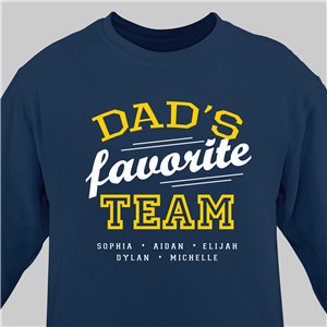 Personalized Favorite Team Sweatshirt - Black - Medium (Mens 38/40- Ladies 10/12) by Gifts For You Now