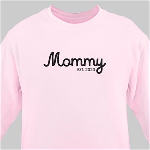 Personalized Mama Established Sweatshirt - Black - Medium (Mens 38/40- Ladies 10/12) by Gifts For You Now