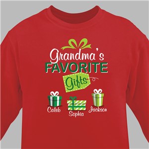 Personalized Favorite Gifts Sweatshirt - White - Small (Mens 34/36- Ladies 6/8) by Gifts For You Now