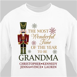 Personalized Most Wonderful Time Sweatshirt - Ash Gray - Small (Mens 34/36- Ladies 6/8) by Gifts For You Now
