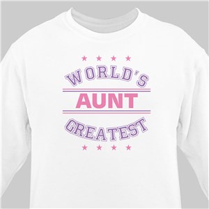 Image of World's Greatest - Purple Personalized Sweatshirt
