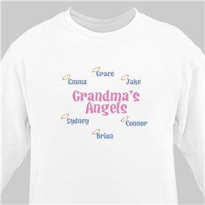 Halo Angels Personalized Sweatshirt - Pink - Medium (Mens 38/40- Ladies 10/12) by Gifts For You Now