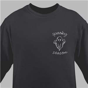 Personalized Embroidered Spooky Icons Sweatshirt - Red - Small (Mens 34/36- Ladies 6/8) by Gifts For You Now