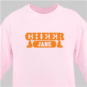 Personalized Cheer Youth Sweatshirt - White - Youth L 14/16 by Gifts For You Now