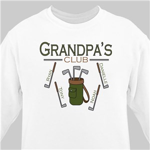 Personalized Golf Club Sweatshirt - White - Small (Mens 34/36- Ladies 6/8) by Gifts For You Now
