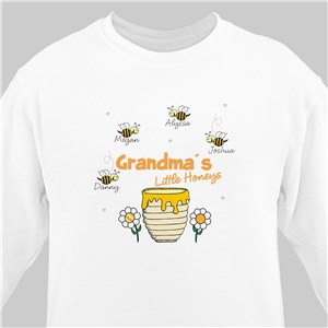 Little Honeys Personalized Sweatshirt - White - Medium (Mens 38/40- Ladies 10/12) by Gifts For You Now
