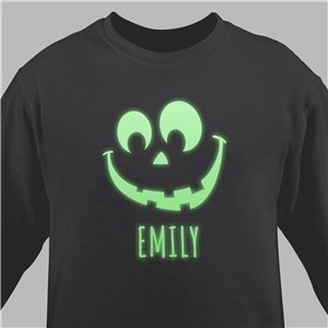 Personalized Halloween Glow in the Dark Sweatshirt - Black - Small (Mens 34/36- Ladies 6/8) by Gifts For You Now