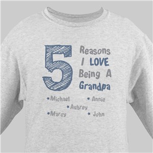 I Love My Children Personalized Sweatshirt - Ash - Large (Mens 42/44- Ladies 14/16) by Gifts For You Now