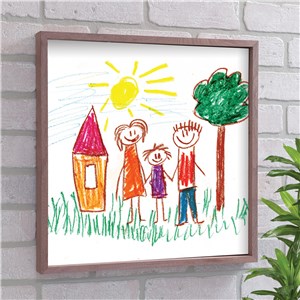 Personalized Kid's Art Framed Wall Sign by Gifts For You Now