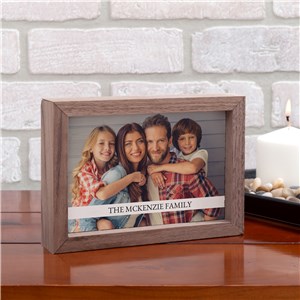 Family Photo Framed Table Top Personalized Sign by Gifts For You Now