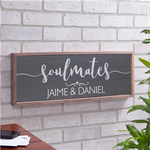 Personalized Soulmates Wall Sign by Gifts For You Now