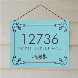 Scroll Personalized Address Sign by Gifts For You Now