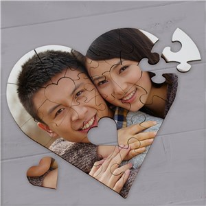 Personalized Custom Heart Photo Puzzle by Gifts For You Now