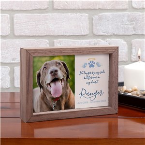 Personalized Pet Memorial With Halo And Wings Table Top Sign by Gifts For You Now