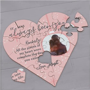 Personalized It Has Always Been You Heart Puzzle by Gifts For You Now