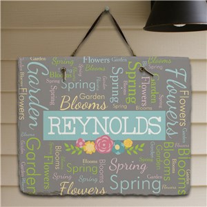 Image of Personalized Spring Word-Art Slate