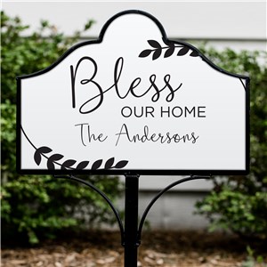 Image of Bless Our Home Magnetic Personalized Sign