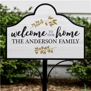 Welcome to our Home Personalized Magnetic Sign Set by Gifts For You Now