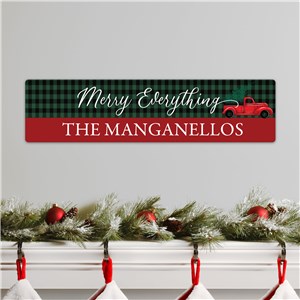 Personalized Merry Everything Wall Sign by Gifts For You Now