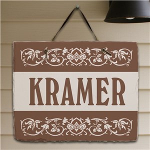 Image of Personalized Family Slate Plaque