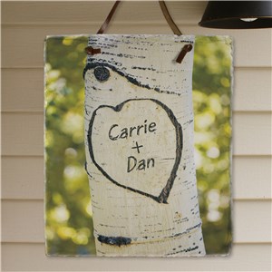 Image of Sitting In A Tree Photo Slate Plaque