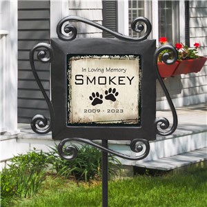 Personalized Pet Memorial Garden Stake by Gifts For You Now