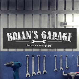 Personalized My Garage Sign by Gifts For You Now