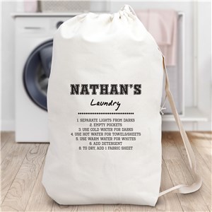 Personalized Laundry Rules Laundry Bag by Gifts For You Now