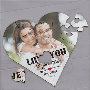 Personalized Heart Photo Puzzle by Gifts For You Now