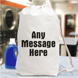 Any Message Here Personalized Laundry Bag by Gifts For You Now