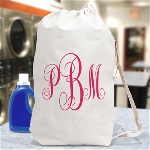 Personalized Script Monogrammed Laundry Bag by Gifts For You Now