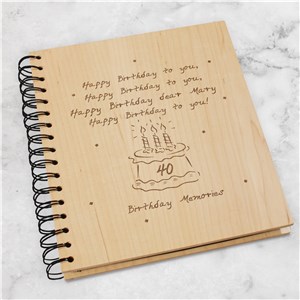 Personalized Birthday Memories Photo Album by Gifts For You Now