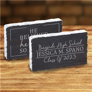 Personalized Engraved Believed-Could-Did Marble Keepsake by Gifts For You Now