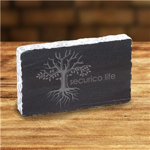 Personalized Engraved Corporate Logo Marble Keepsake by Gifts For You Now